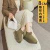 Zhou Dongyu Inner Height Increase Snow Boots Women's Winter New Leather Real Hair Casual Non-slip Short Women's Shoes