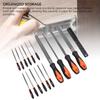 17 Pcs File Tool Set with Carry Case Half Round Triangle Round Flat and Needle Files Brush Carbon