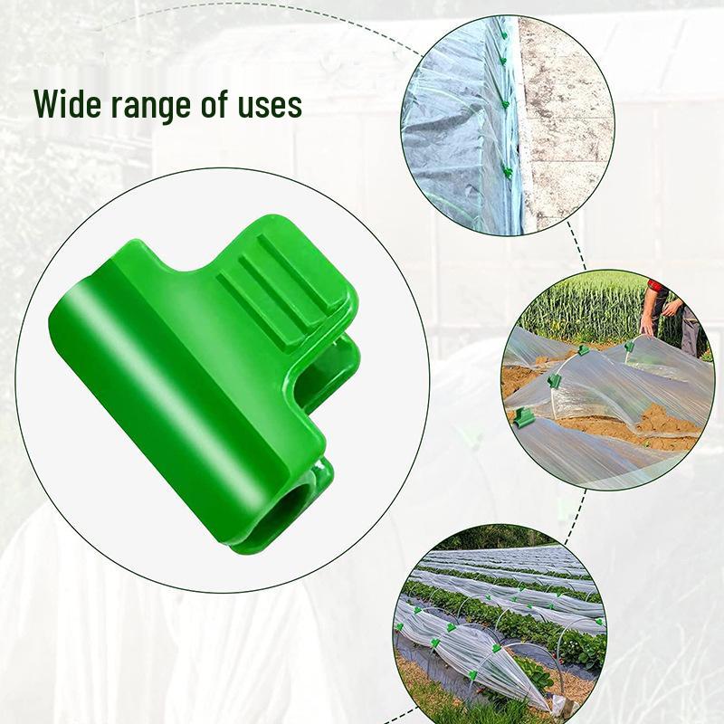 Greenhouse Film Fixing Clips – 11mm Horticultural Plastic Plant Buckle
