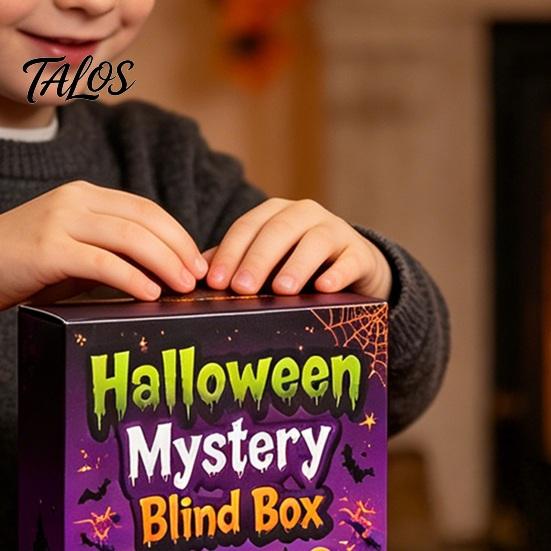 Halloween Decompression Toy Squeeze Advent Calendar, 24 Day Ghost Pumpkin Fidget Pinch Music Toys Set, Collectible Figures Gift Box for Kids,