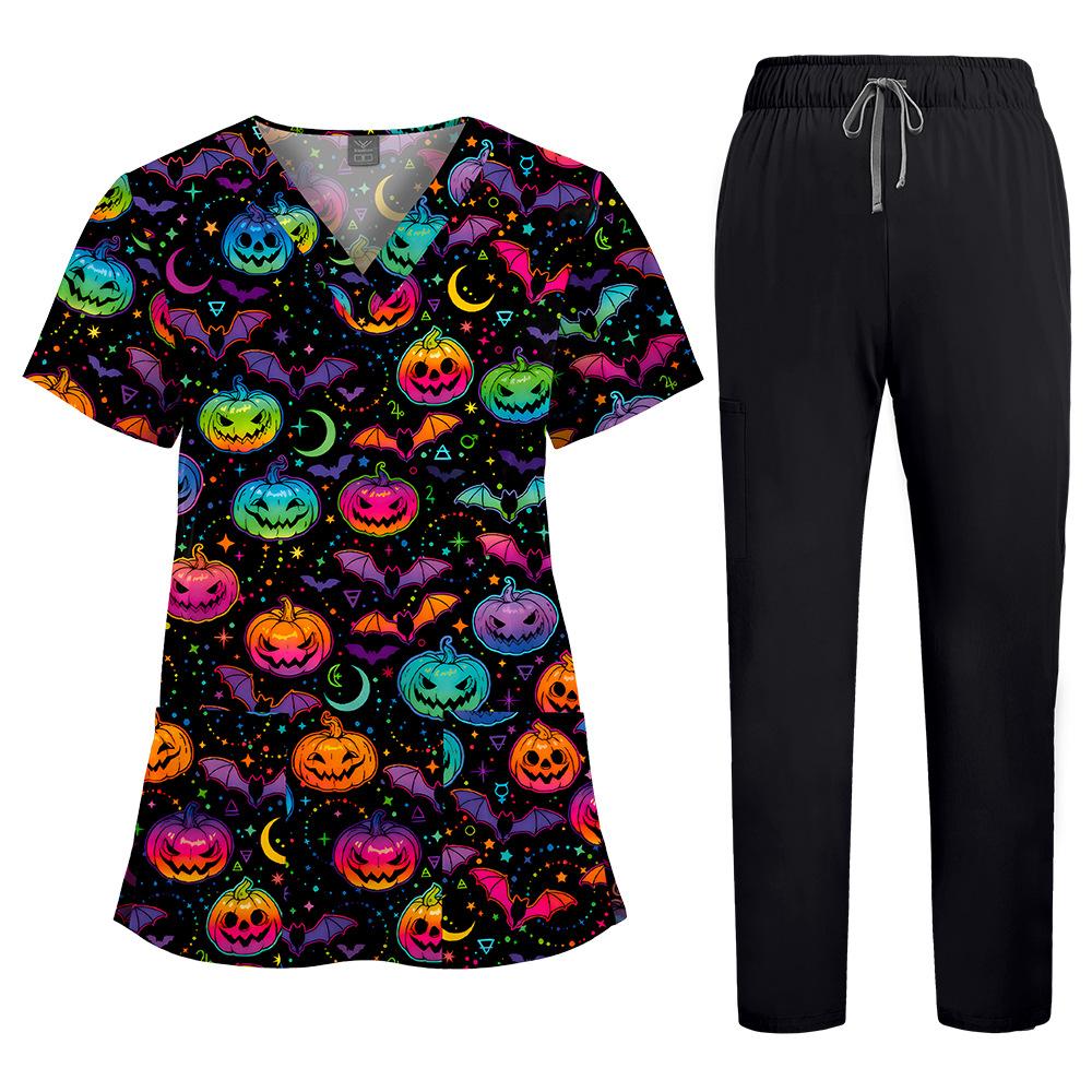 Ιατρικά Ρούχα Νοσοκομείου Κοντομάνικο Ομοιόμορφο Ομορφιάς Φόρμα Τρεξίματος Γιατρού Ρούχο Εργασίας Ιατρικό Χειρουργικό Πολύχρωμο Ομοιόμορφο Unisex