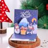 3D Christmas Pop-Up Greeting Card for Thanksgiving Holiday Blessings, DIY Christmas Eve, Handwritten Blank Card for Teacher Gift
