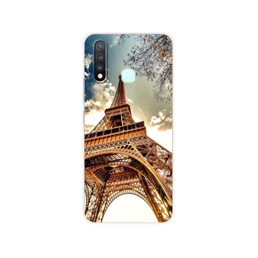 Dla Vivo Y19 Case 6.53 ''miękki TPU silikonowy pokrowiec dla Vivo Y19 Y 19 VivoY19 Case tylna obudowa telefonu zderzak ochronny Shell Bag Coque