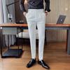 Men Suit Pants British Style Business Casual Solid Slim Fit Straight Dress Pants for Men Formal Trousers Men Clothing