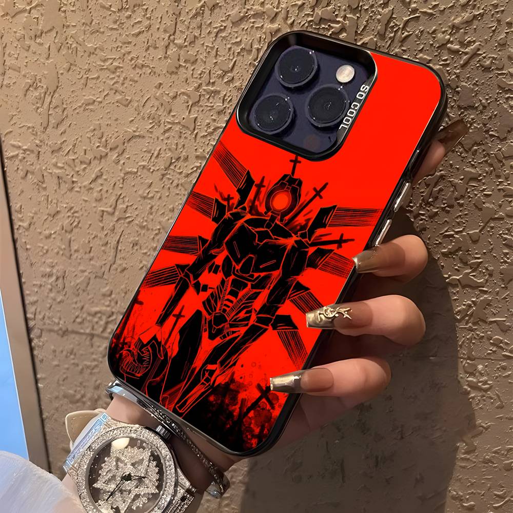 U-Ultrakill Siyah Şeker Mat Kapaklı iPhone 17,16,15,14,13,12,11,Mini,Pro,E,SE4,XS,MAX İçin
