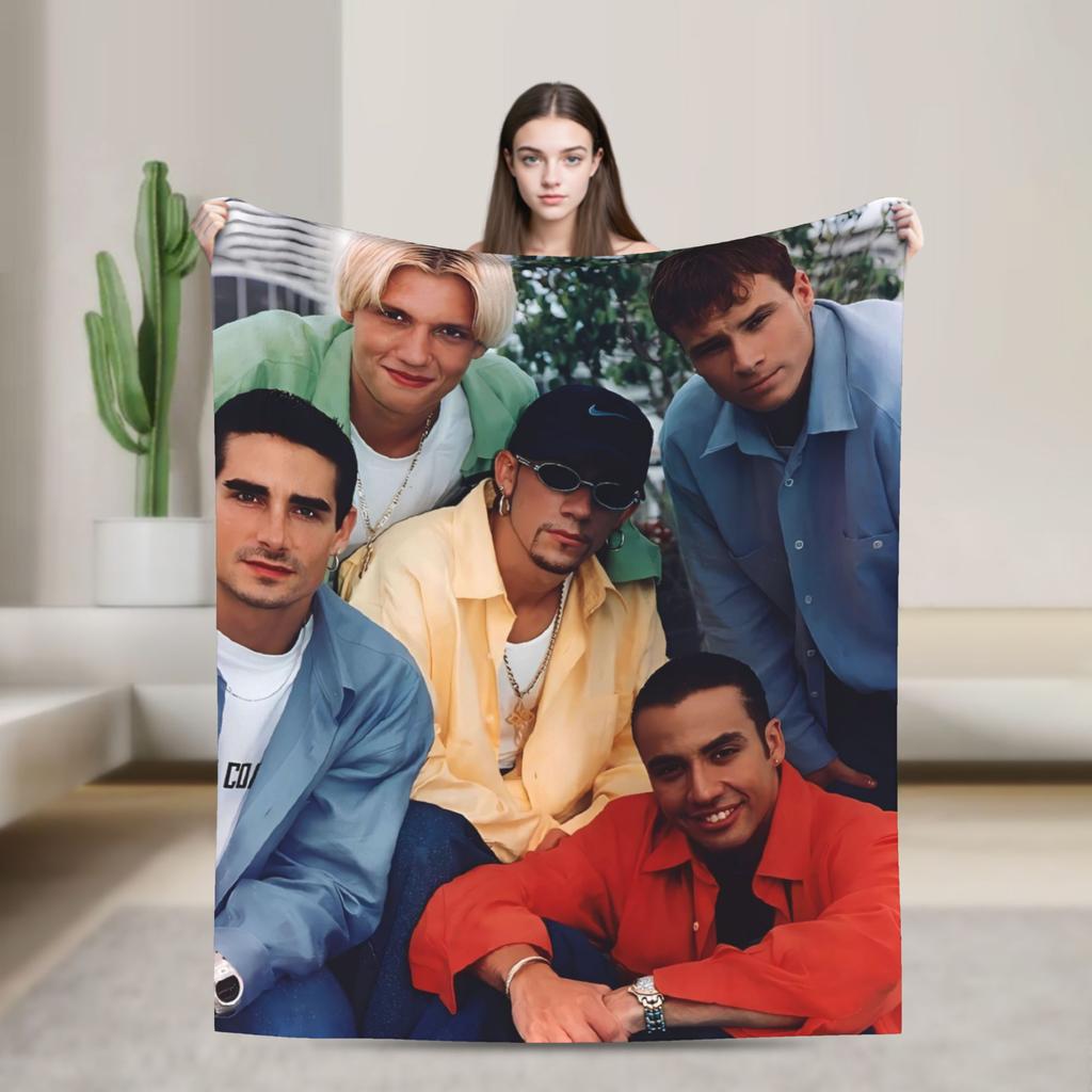 Backstreet Boys Fan Blankets Quality Super Warm Throw Blanket Winter Decorative Living Room Pattern Bedspread