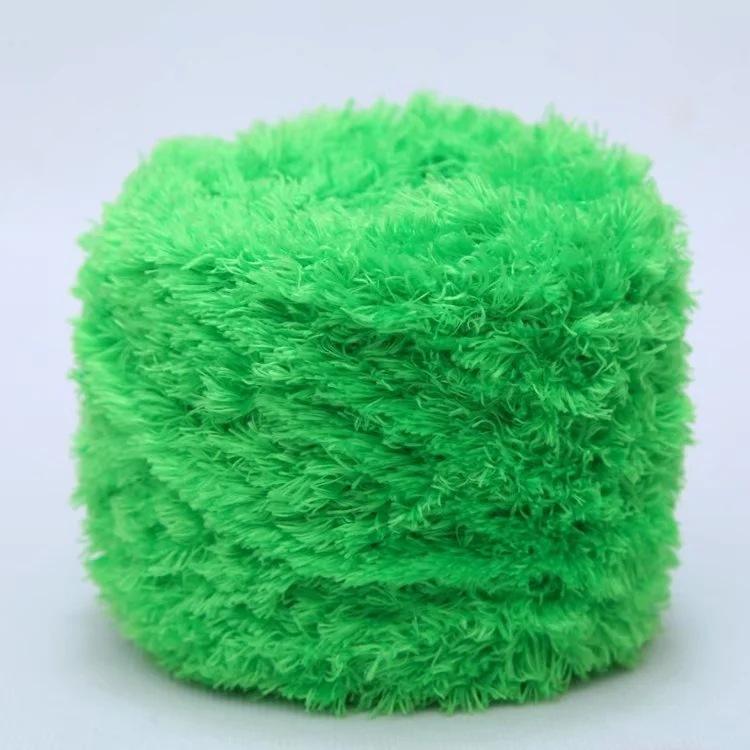 200g 3 Strands Crystal Fleece Coral Poke Embroidery Thread Towel DIY Knitting Material Bag Hand Sewn Mesh Bag Yarn Crocheting