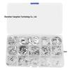 400-Piece Set: Boxed 304 Stainless Steel E-Type Circlip Retaining Rings & Washers (M1.5-M15)