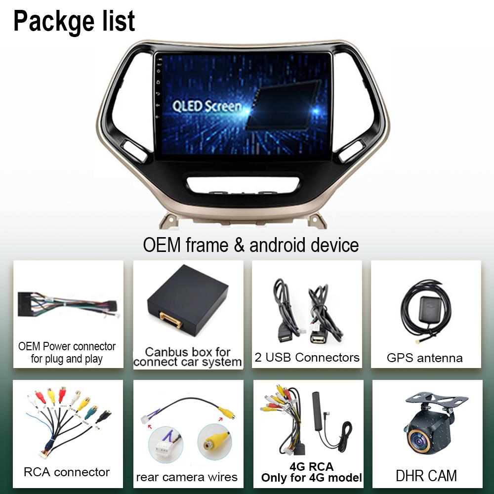 Mașină Android Pentru Jeep Cherokee 5 KL 2014 - 2018 Radio Auto Stereo Unitate Principală Player Multimedia Navigație GPS FĂRĂ 2DIN DVD WIFI BT