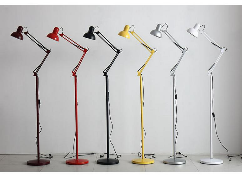 American Wrought Iron LED Floor & Table Lamps for Living Room, Eye-Protection, Therapy, Embroidery, Painting, Mahjong, & Fishing.