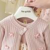 Korean Style Girls' Spring Cardigan & Romper Dress for One-Year-Old Princess