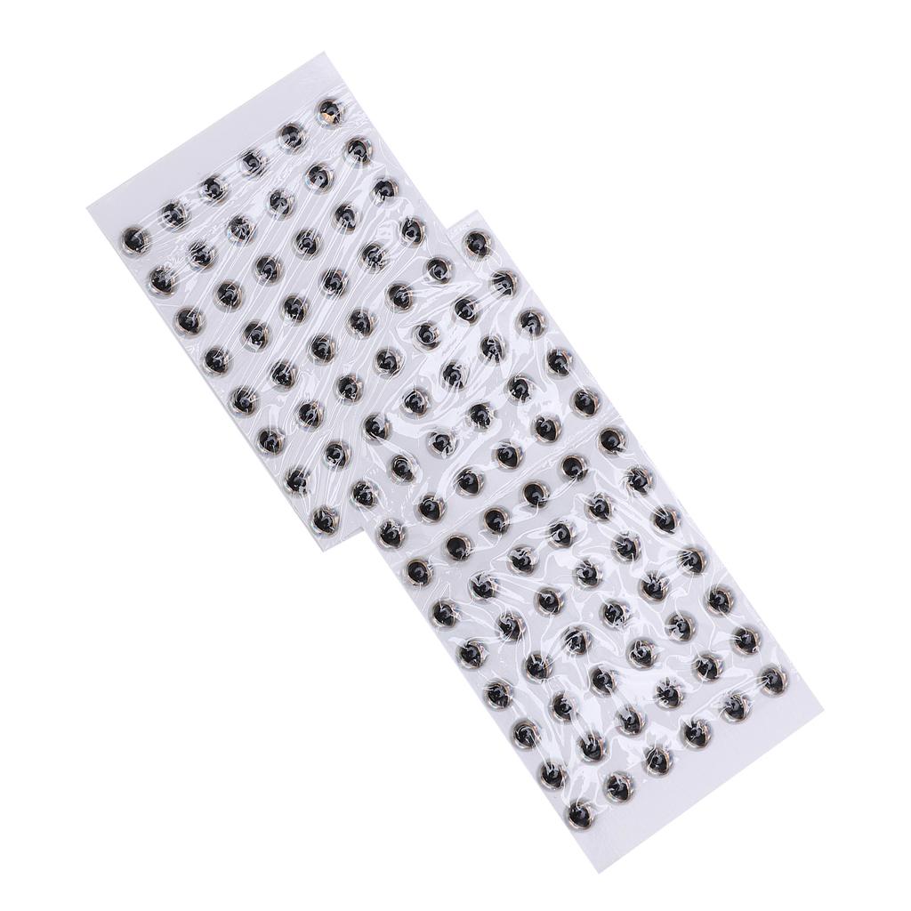 100Pcs Fish Eyes 4mm   3D Round Soft   Lightweight Delicate Fishing Lure Eyes