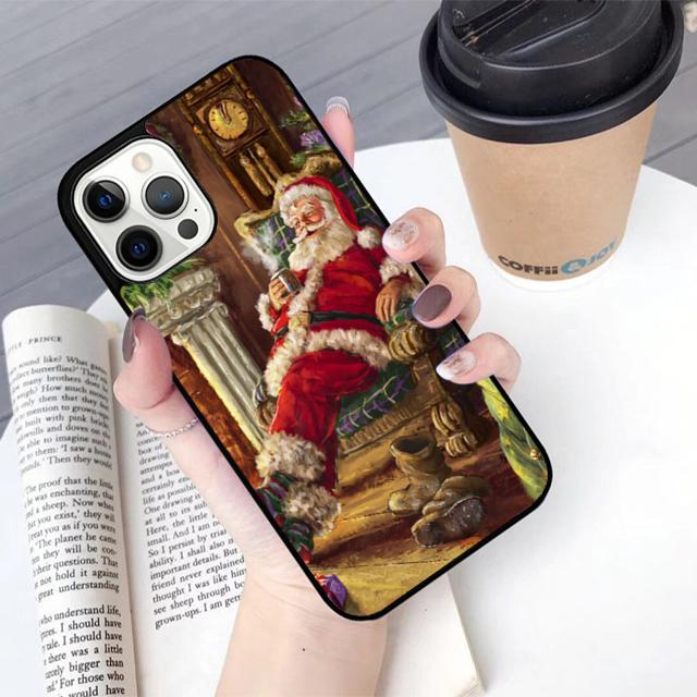 Merry Christmas Happy New Year Style Phone Case For For iPhone 17 Air 16 15 11 12 13 14 Pro Ma Plus Coque