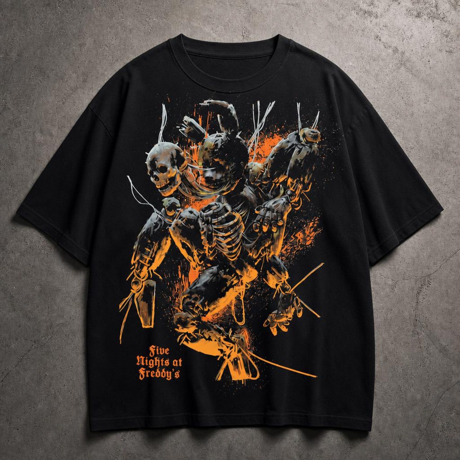 Five Nights at Freddy s Springtrap Graphic Tee – Horror Streetwear Shirt 3XL