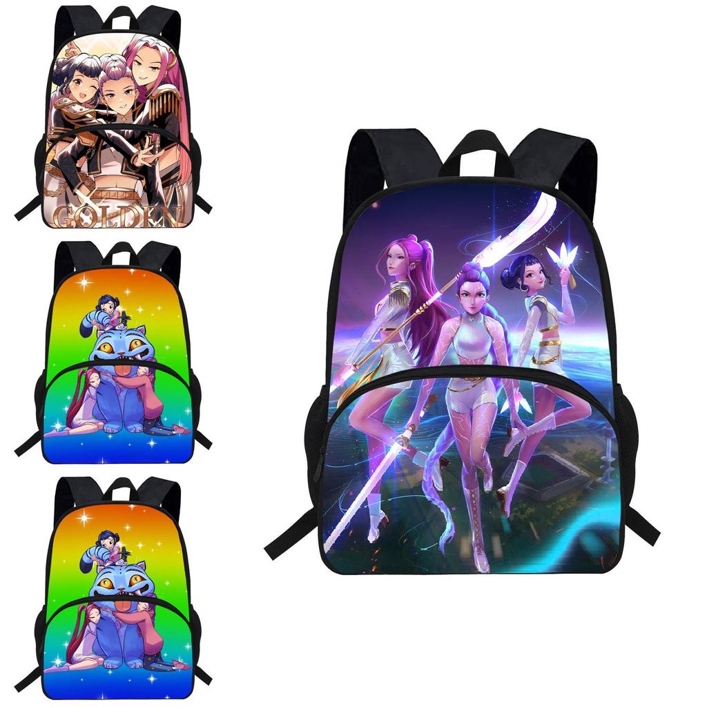 Kpop Demon Hunters Backpack For Kids With Breathable Oxford Fabric And Shock Absorption For School Use