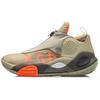New LiNing All City 8 V2 Wade Collection Cushioning Anti-Slip And Wear-Resistant Mid-Top Basketball Shoes Plain Khaki ABAQ023-21
