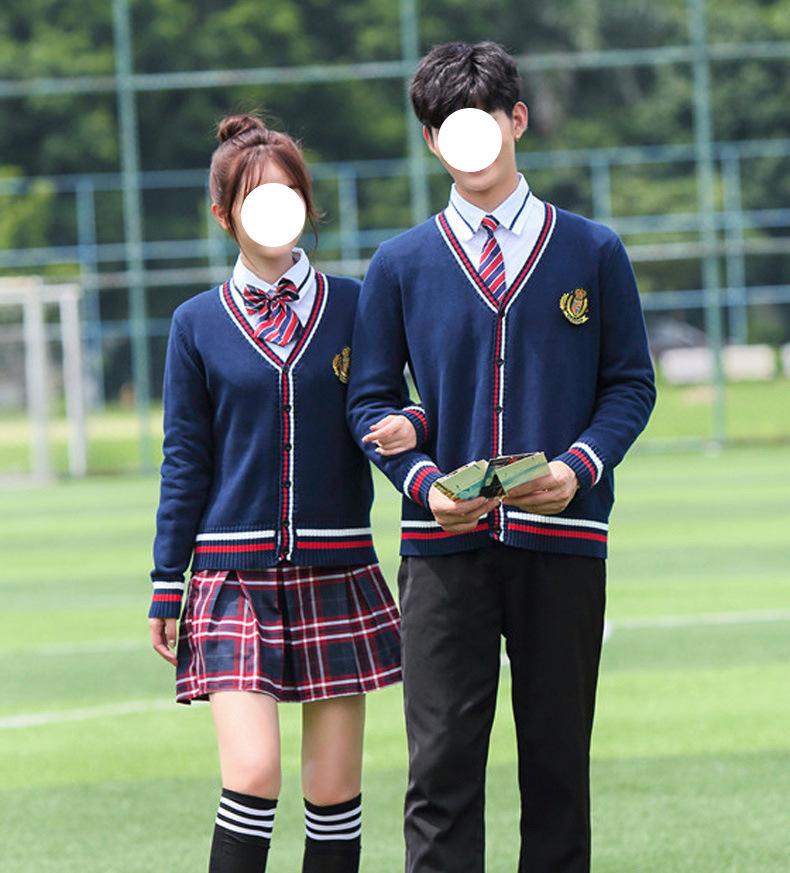 Women's Thickened JK Cardigan Sweater - Autumn/Winter Japanese College Style Embroidered Long Sleeve Knitwear