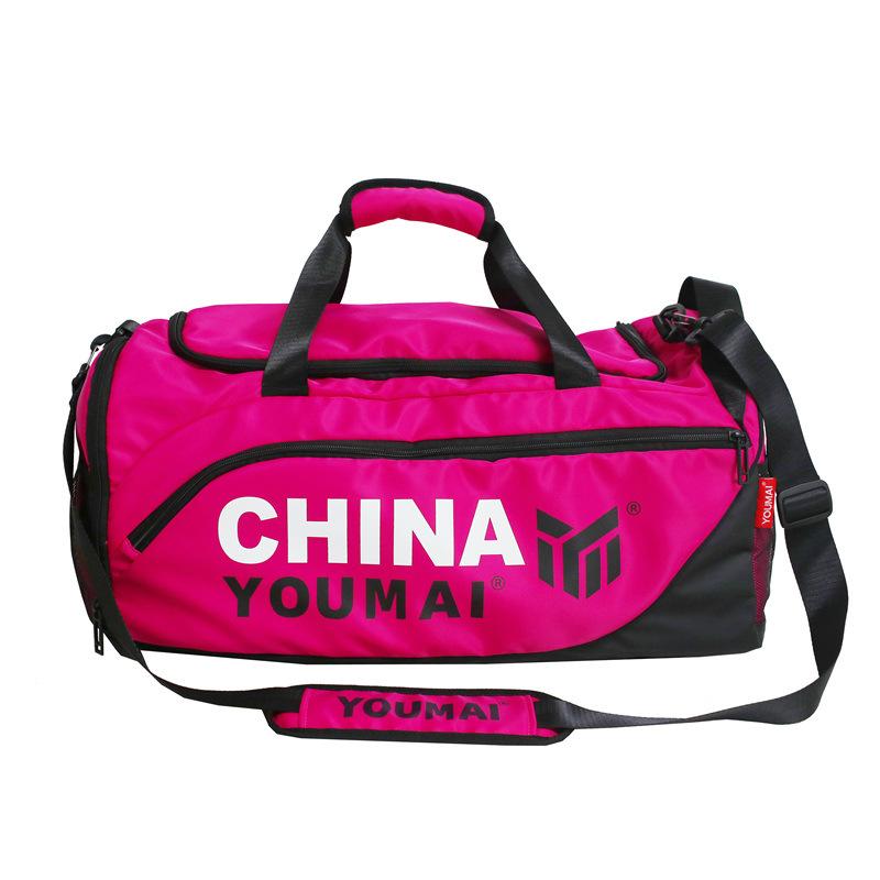 

Short-haul travel bag Multi-purpose backpack Large capacity dry and wet separation Shoe space Luggage bag Carry-on boarding bag розы красного