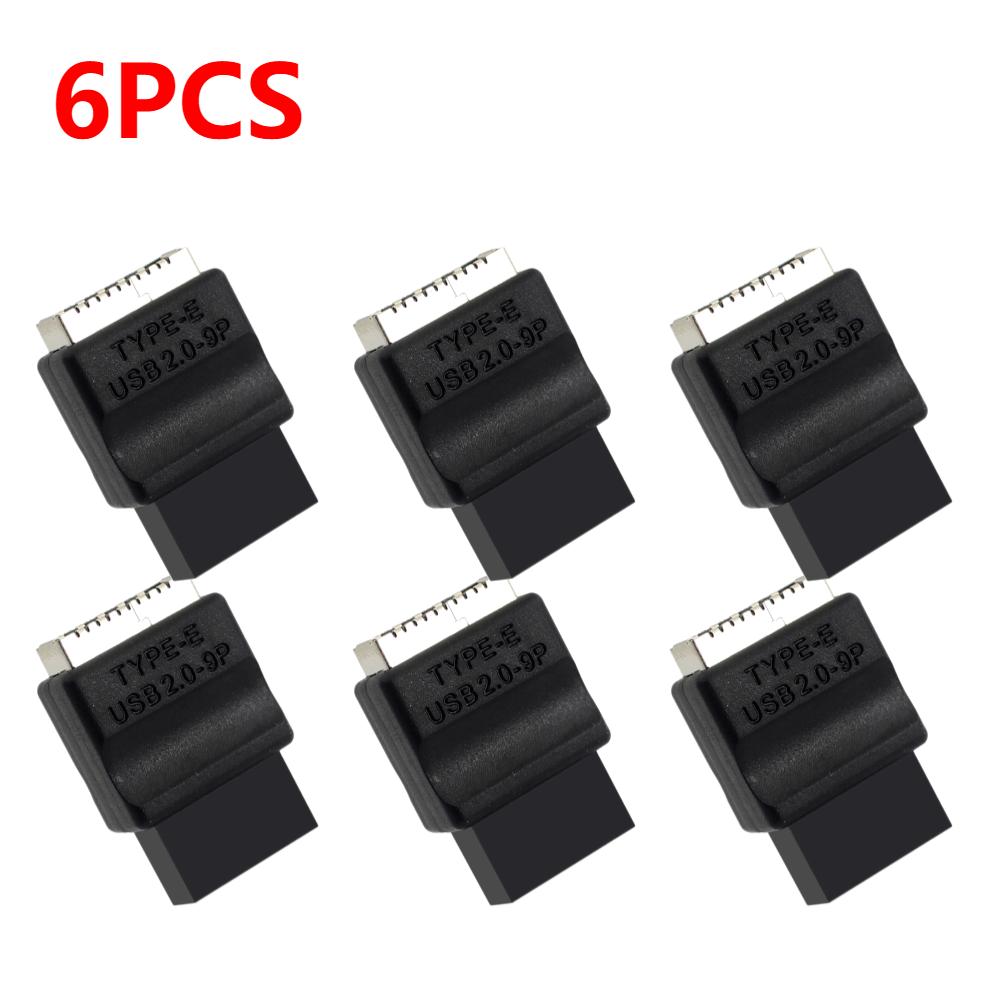 1-10PCS Motherboard Extension Adapter USB2.0 9pin Male To Type-E Female Adapter TYPE-E Interface Header Adapter for Desktop PC