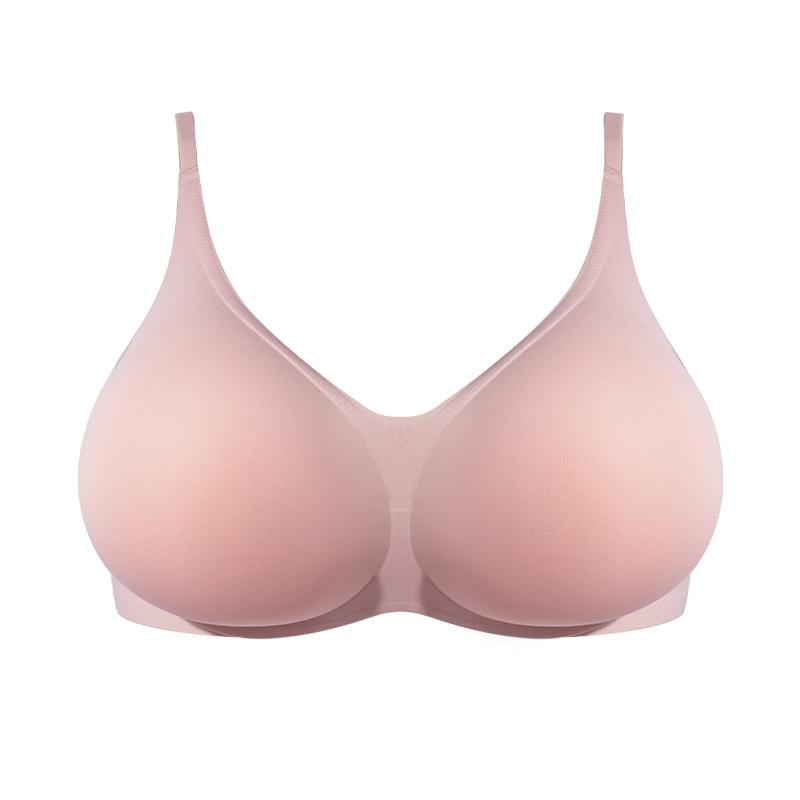 LERVANLA Artificial Silicone Breasts Forms Pads Fake Boobs Chest Women's Silicone Underwear Eexy Breast Padded Bra Becomes Big