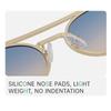 Klassische kleine Steampunk-Sonnenbrille Ovaler Metallrahmen Punk-Brille Luxusmarke Doppelte Brücke Sonnenbrillen für Damen