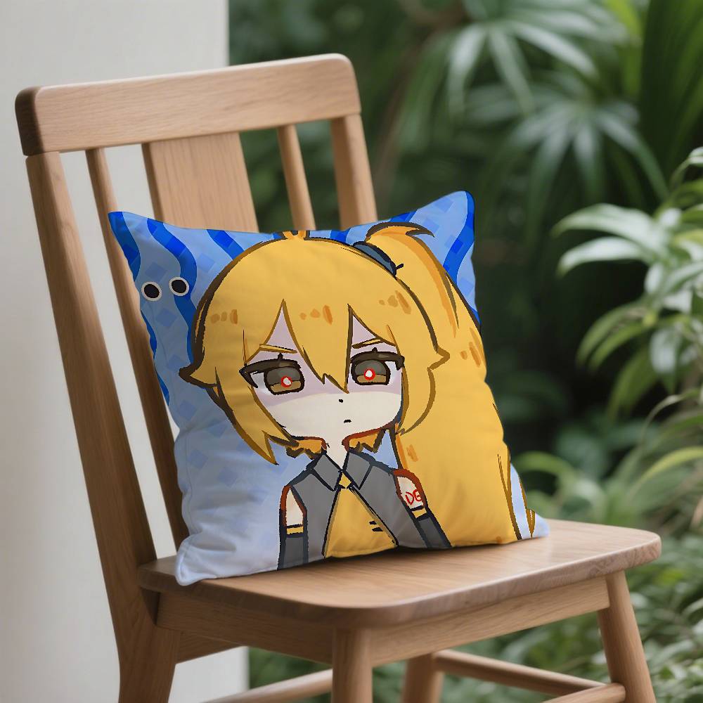 Cute Singer A-Akita Neru Pillow Case Cushion Cover Soft Cute Throw Pillow Case For Car Sofa Pillowcase Polyester With Zipper