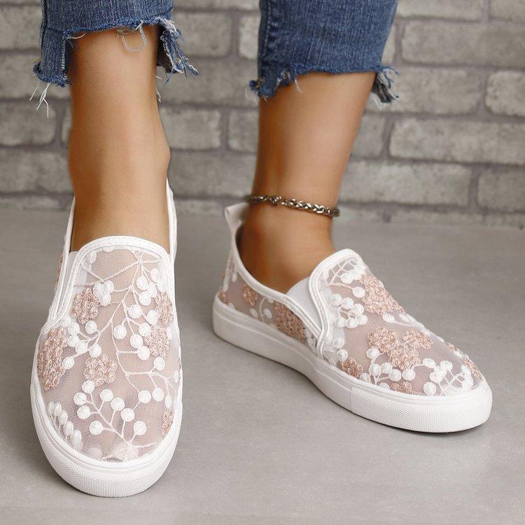 

Large size women s printing casual flat bottom lightweight hollow single shoes breathable fashion versatile women s shoes 43 шампанского