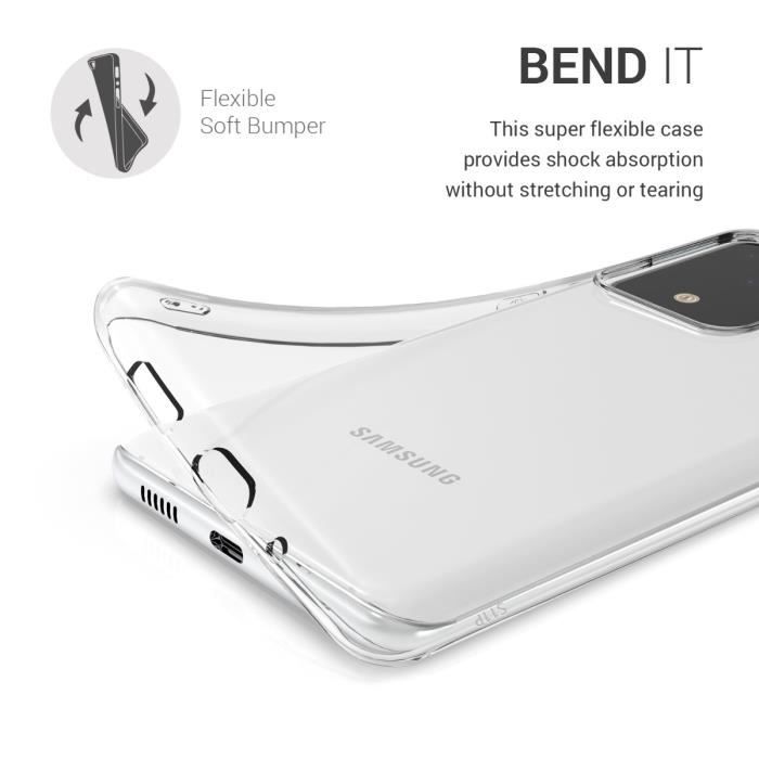 Coque de téléphone - kwmobile - Samsung Galaxy S20 Ultra - Transparent - TPU - Souple