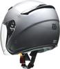 Motorcycle Helmet Jet STRAX Silver LL circumference than [Lead Industries] SJ-8 SV-LL (Head 61cm~less 62cm)