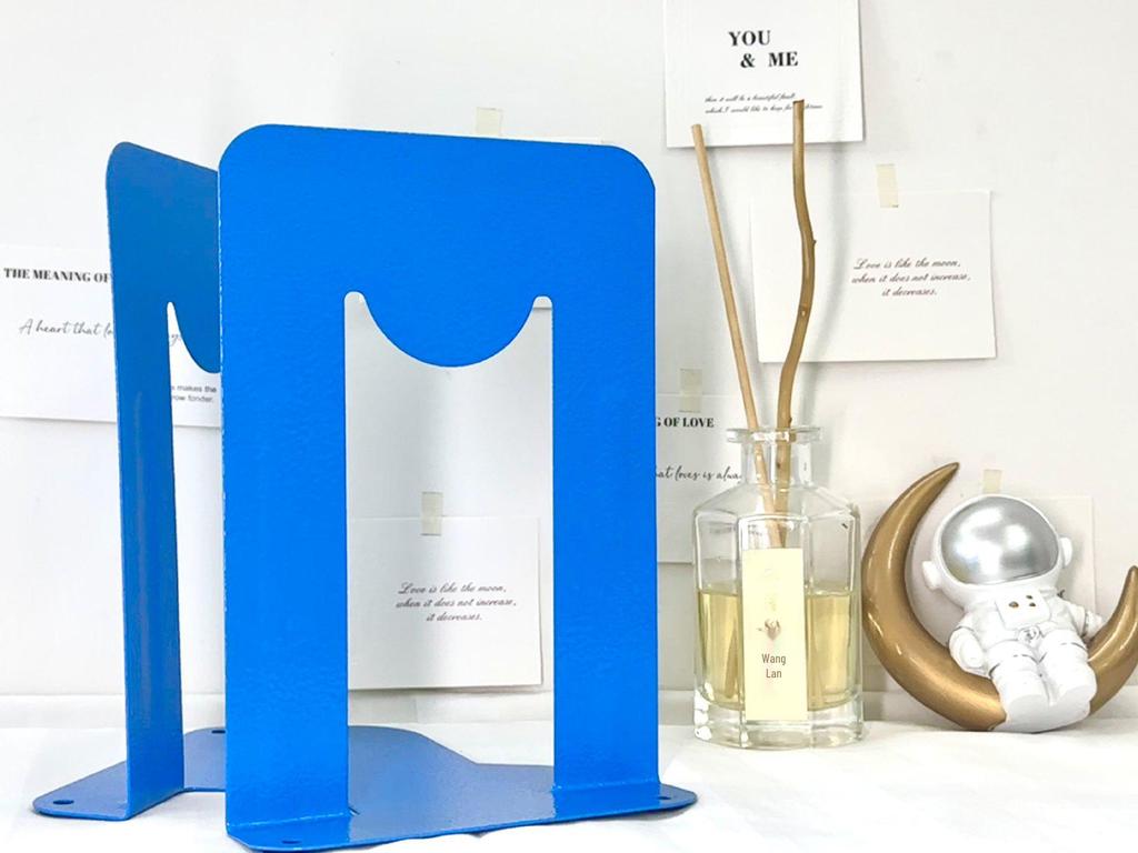 Steel Bookends: Thick, Stable, Large Book Clips for Library Use