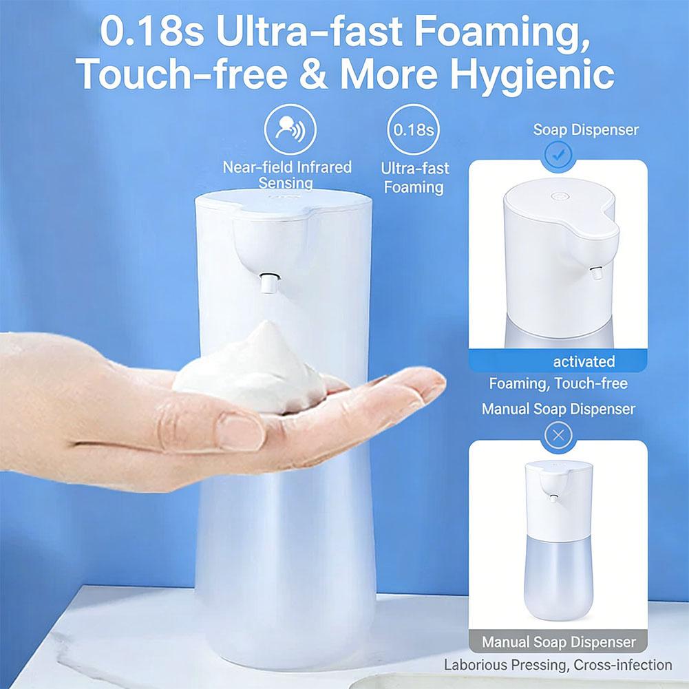 Automatic Foam Mobile Phone Rechargeable Electric Soap Dispenser Supplemented With Bacteriostatic Induction Cleaner