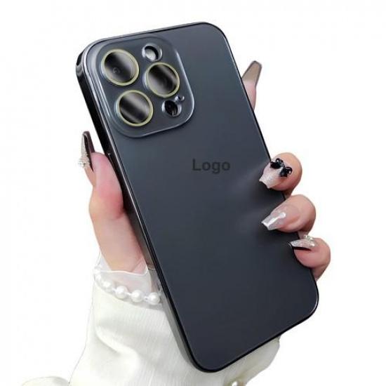 Für iPhone 17 Pro Max 16 15 14 13 12 Luxuriöse Galvanisierte Einfarbige Handyhülle Vollständige Abdeckung Linse Sturzsichere Premium Schutzhülle