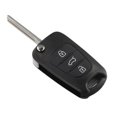 3 Tasten Klappschlüsselgehäuse für Hyundai i10 i20 i30 ix20 ix30 für Kia Ceed Picanto Sportage Amanti Sorento Autoschlüsselanhängergehäuse