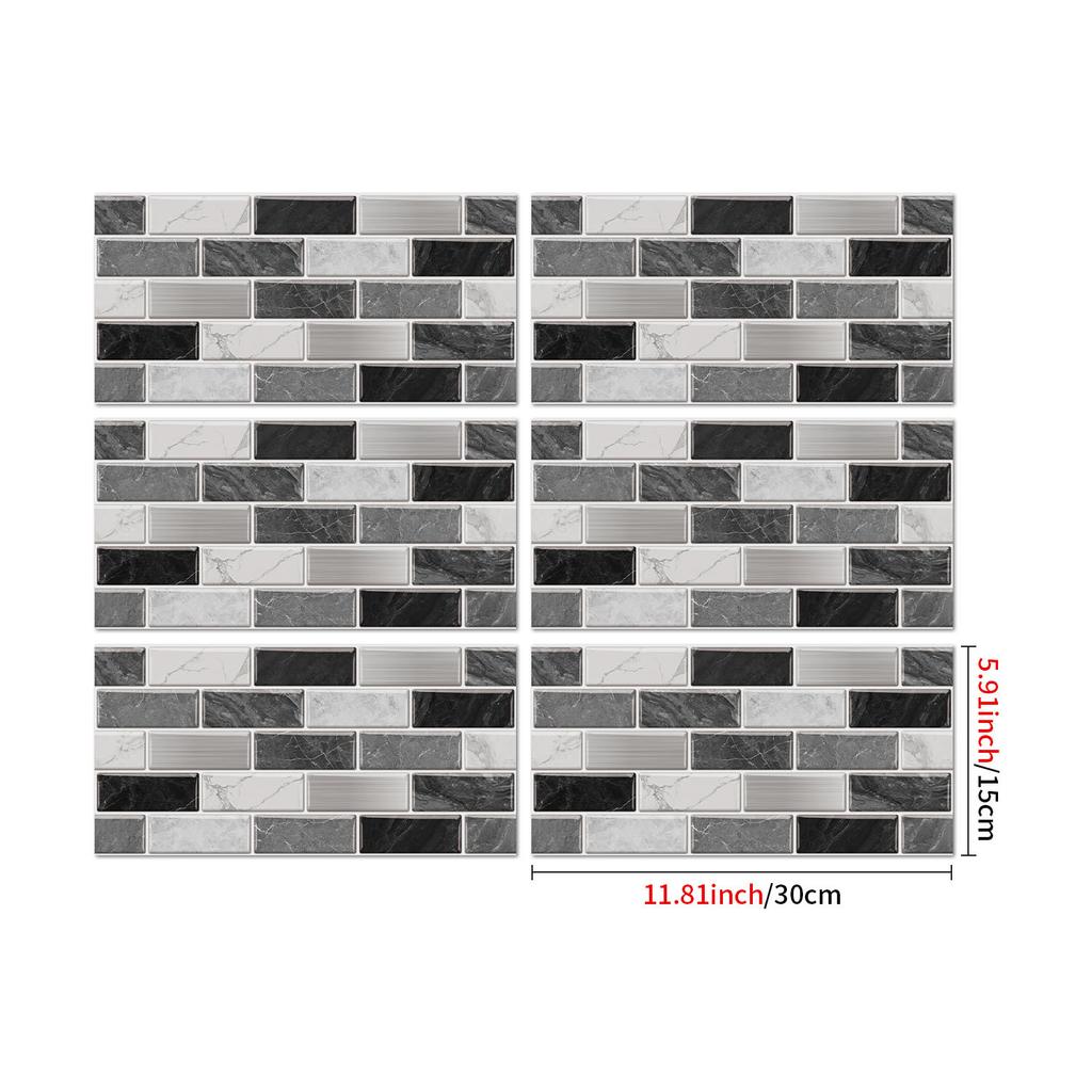 25Stlye Marble Simulated Brick Pattern Wall Sticker Self-adhesive Waterproof Room Decoration Sticker Wall Decoration