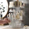 1 Piece 360° Rotating Makeup Organization Desktop Makeup Stand Cosmetics Lipstick Display Box Home Fashion Storage Box