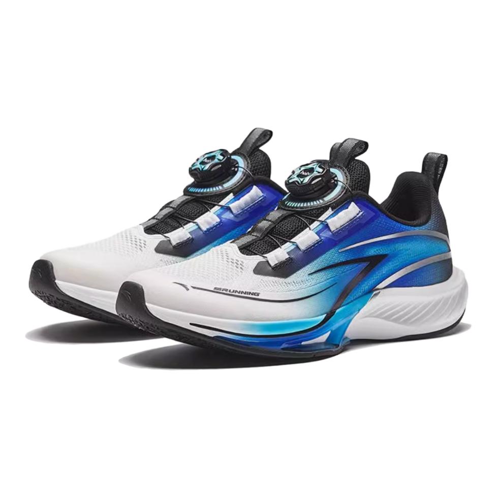 Anta Kinder Hailang GT Trendige Vielseitige Bequeme Langlebige Rutschfeste Abriebfeste Low-Top Laufschuhe Kinder Laufschuhe Weiß Blau 312435592-1