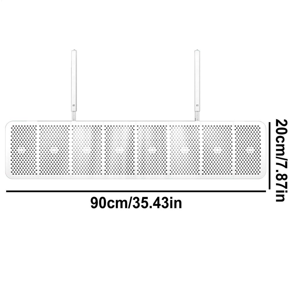 Air Conditioner Wind Deflector Adjustable Angles Anti-Direct Blowing Windshield Cold Air Deflector Purification Unit Baffle Wind