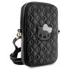 Hello Kitty Handtasche HKPBPEKHBPKschwarz/schwarz Gesteppte Schleifen Riemen