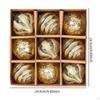 9 Pieces Christmas Ball Ornaments Decorative Baubles Charm Pendants Shatterproof Xmas Tree