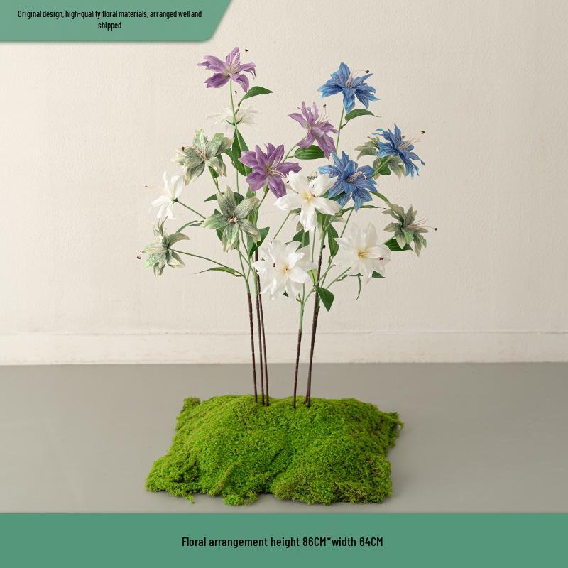 Monet Garden Artificial Floral Window Display and Landscaping Decorations