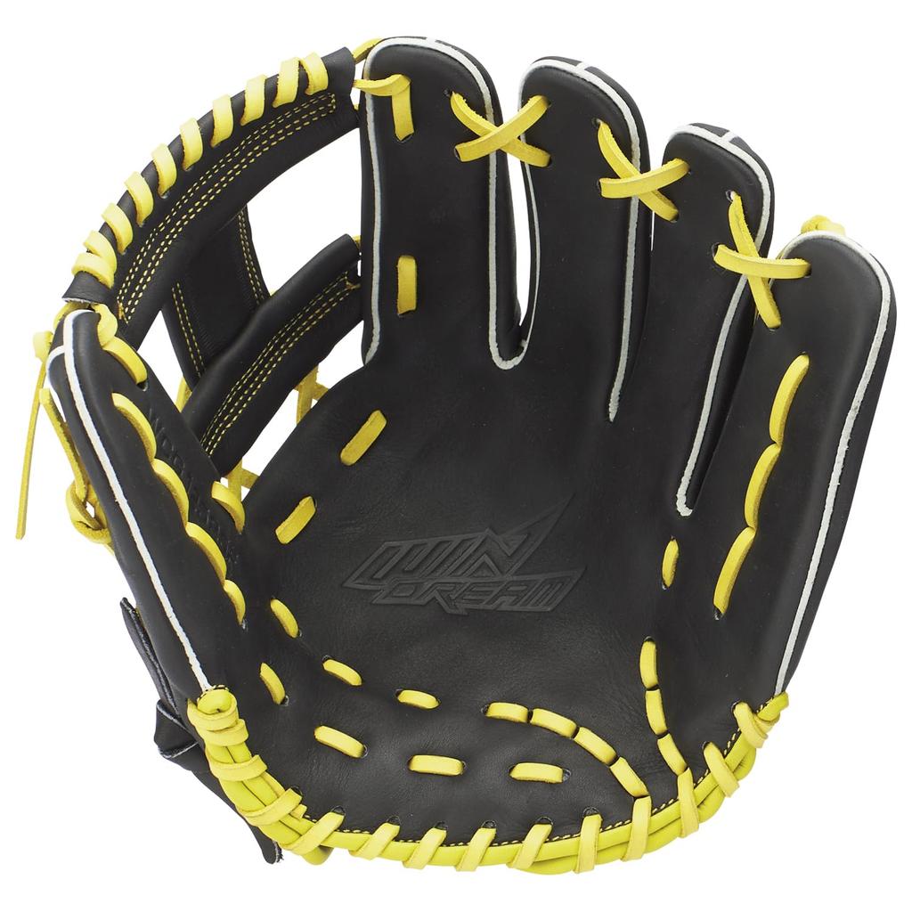 SSK Wind Dream Series Soft Baseball Baseball Black x LY Tan Size L Infielder's Bat, WCG12525F, (9030), (Right-Handed Throw)