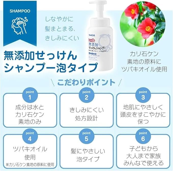 Shabondama Foam Set of 2 Bags Soap, Additive-Free Soap, Type, Refill, 420ml,
