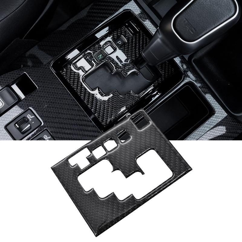 For 4Runner 2010- Center Gear Shift Panel Cover Trim Carbon Fiber Accessory