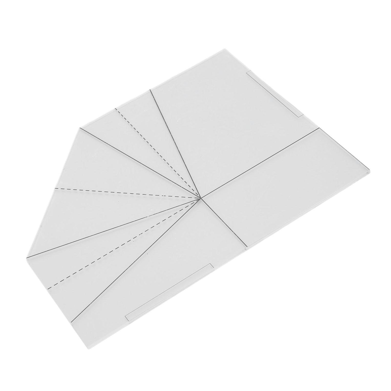 Foldable Food Basket Sew Template Acrylic Transparent Handbag Sewing Template   Sewing Ruler