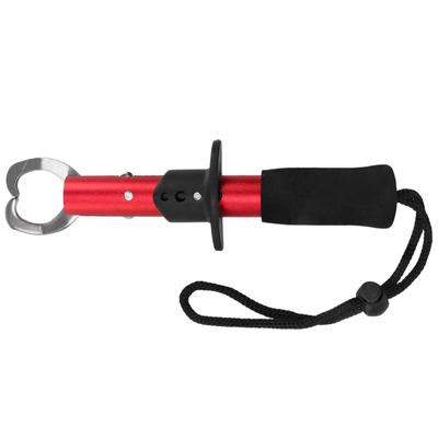 Fish Lip   Stainless Steel Fish Grip Holder Fishing Tool with Wrist Strap Fishing Gear Accessories