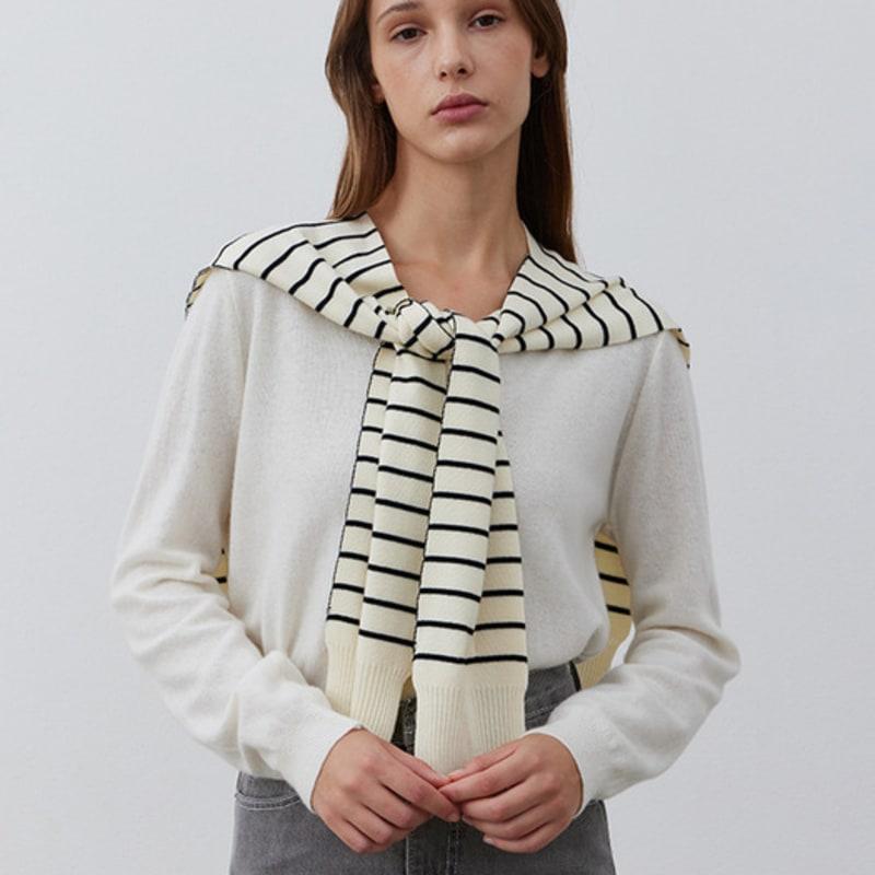 

MARILUZ Chunky Pullover Wrap_IVORY FREE