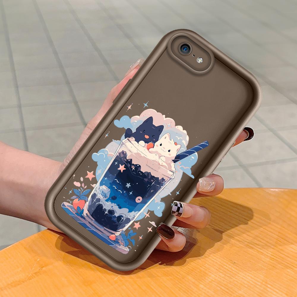 

Мягкий силиконовый квадратный чехол с рисунком лестницы для телефона, полное покрытие камеры, противоударный защитный резиновый чехол для iPhone Infinix Tecno OnePlus Infinix Hot 30 Play коричневый