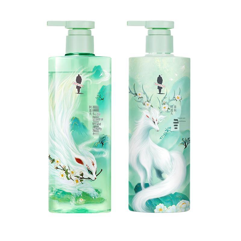 Ador Tea Bran Oil Control Anti-itch Shampoo & Conditioner Set