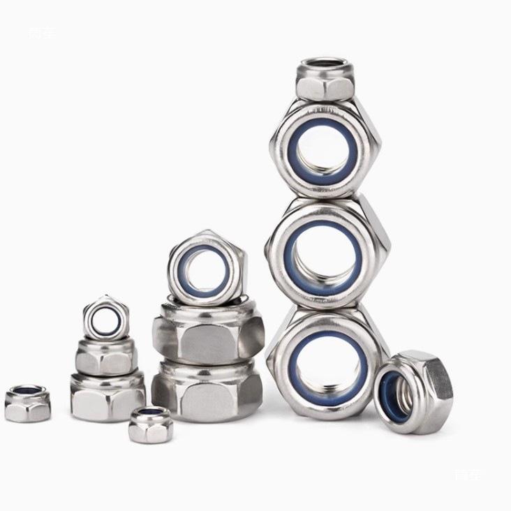 Stainless Steel Nylon Nuts for RC Models - Available in M2.5/M3/M4/M5 (10-Pack)