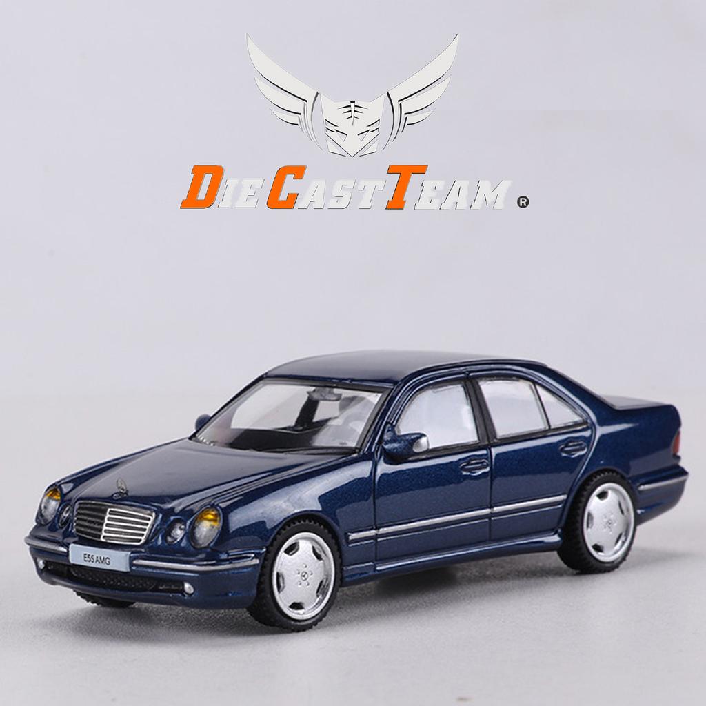 DCT/Shadow 1/64 Mercedes-Benz E55 AMG (W210) Car Alloy Toys Motor Vehicle Diecast Metal Model Kids Xmas Gift Toys for Boys
